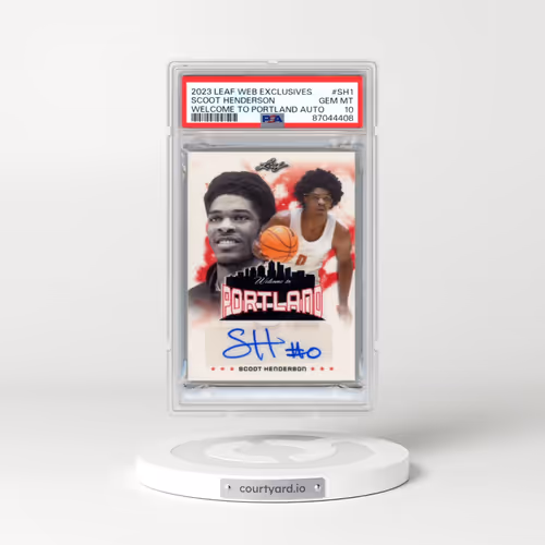 2023 Leaf Web Exclusives #SH1 Scoot Henderson - Welcome to Portland Autograph (PSA 10 GEM MINT)