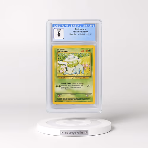 1999 Base Set #44/102 Bulbasaur (CGC 6 EX-NM)