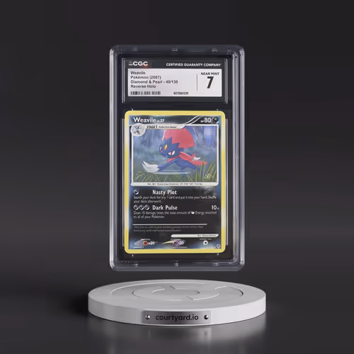 2007 Diamond & Pearl #40/130 Weavile - Reverse Holo (CGC 7 NM)