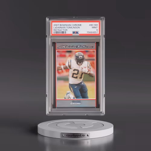 2007 Bowman Chrome #BC189 Ladainian Tomlinson - Refractor (PSA 9 MINT)