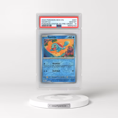 2023 Pokémon Mew EN-151 #007 Squirtle - Pokemon Center 151 Pre-Order Promo (PSA 10 GEM MINT)