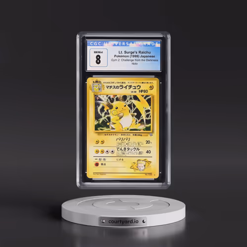 1999 Gym 2: Challenge from the Darkness Lt. Surge's Raichu - Holo (HP80) (CGC 8 NM-MT)