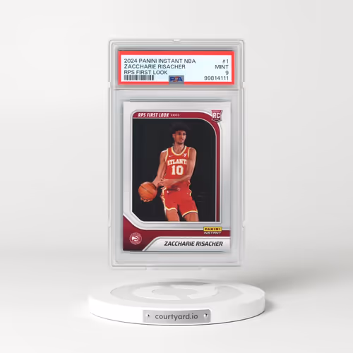 2024 Panini Instant NBA Rps First Look #1 Zaccharie Risacher (PSA 9 MINT)