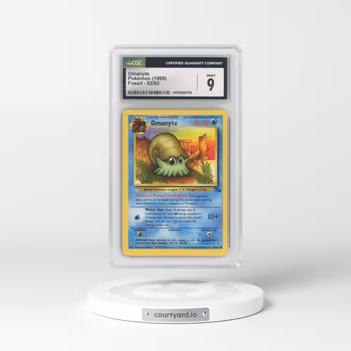 1999 Fossil #52 Omanyte (CGC 9 MINT)