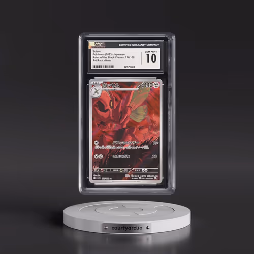 2023 Ruler of the Black Flame #116/108 Scizor - Art Rare Holo (CGC 10 GEM MINT)