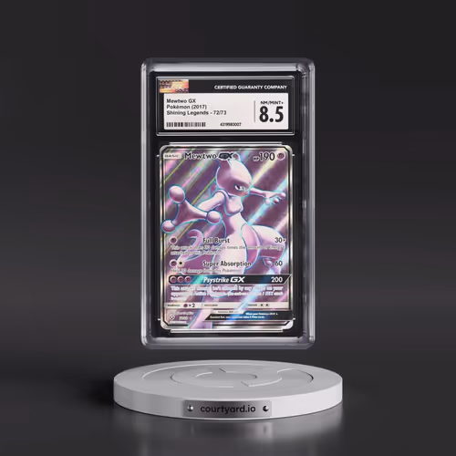 2017 Shining Legends #72/73 Mewtwo GX - Ultra Rare Holo (CGC 8.5 NM-MT+)