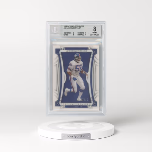 2022 Panini National Treasures #59 Lawrence Taylor (BGS 8 NM-MT)