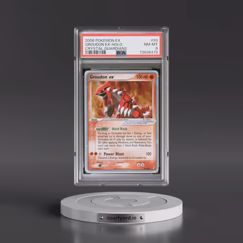2006 Pokémon EX Crystal Guardians #93 Groudon EX - Holo Holo (PSA 8 NM-MT)