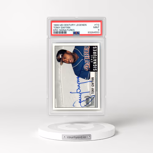 1999 Upper Deck Century Legends Epic Signatures #TG Tony Gwynn - Epic Signatures (PSA 9 MINT)