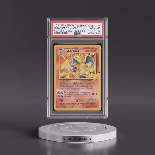 2021 Pokémon Celebrations Classic Collection #4 Charizard - Holo (PSA 10 GEM MINT)