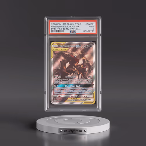 2020 Pokémon SM Black Star Promo #SM241 Umbreon & Darkrai GX - Holo Tag Team Powers Collection (PSA