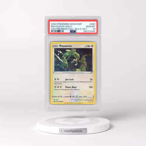 2024 Pokémon Swsh Black Star Promo #029 Rayquaza - Holo Crown Zenith Premium Collection Sea & Sky (P