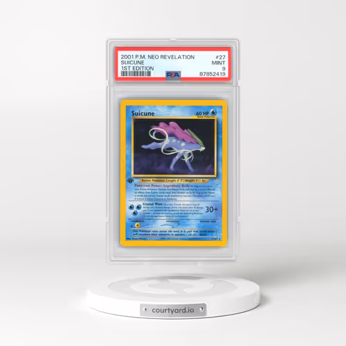 2001 Pokémon Neo Revelation #27 Suicune - 1st Edition (PSA 9 MINT)
