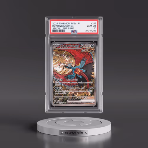 2024 Pokémon Sv8a-Terastal Fest EX #218 Roaring Moon EX - Holo Special Art Rare (PSA 10 GEM MINT)