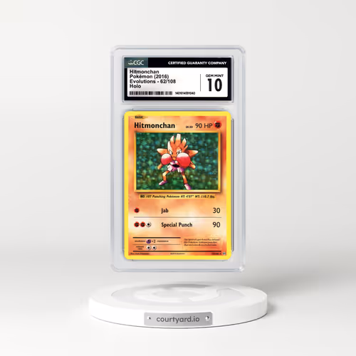 2016 Evolutions #62 Hitmonchan - Holo (CGC 10 GEM MINT)