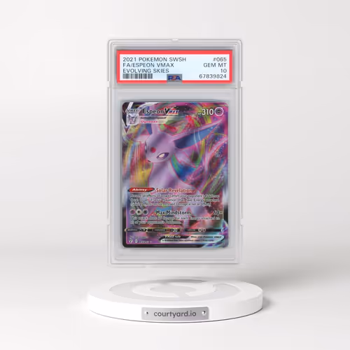 2021 Pokémon Sword & Shield Evolving Skies #065 Espeon Vmax - Full Art (PSA 10 GEM MINT)