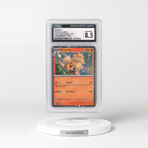 2023 Black Star Promos - Scarlet & Violet SVP EN #011 Arcanine - 3-Pack Blister Holo (CGC 8.5 NM-MT+)