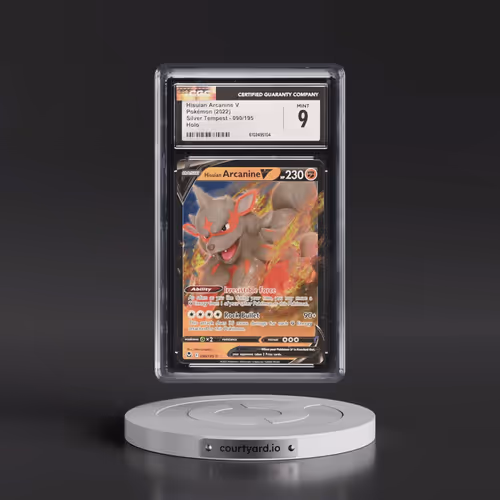 2022 Silver Tempest #090/195 Hisuian Arcanine V - Holo (CGC 9 MINT)