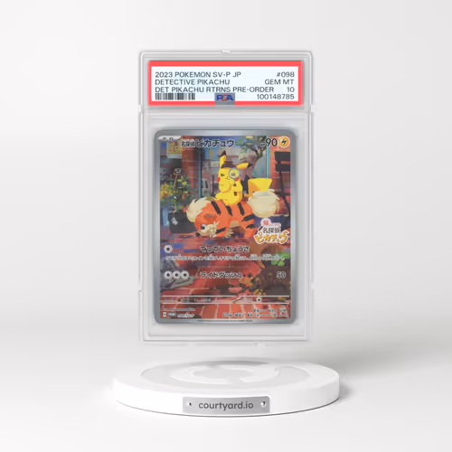 2023 Pokémon SV-P Promo #098 Detective Pikachu - Detective Pikachu Returns Pre-Order (PSA 10 GEM MINT)