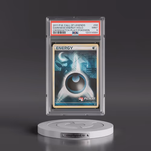 2011 Pokémon Call of Legends #94 Darkness Energy - Holo Crosshatch-2011 Play! Pokemon (PSA 9 MINT)