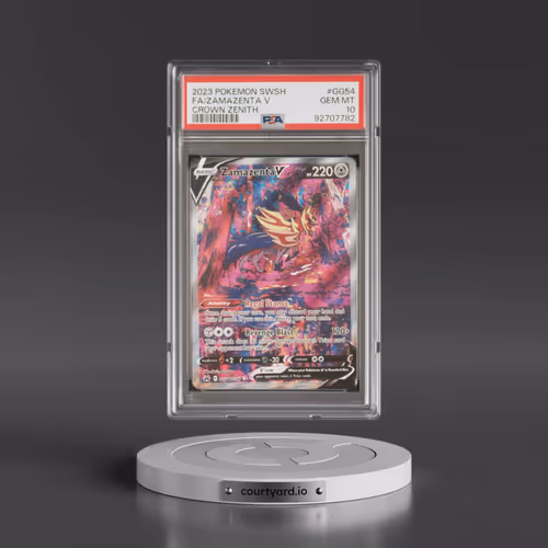2023 Pokémon Sword and Shield Crown Zenith #GG54 Zamazenta V - Holo Full Art (PSA 10 GEM MINT)