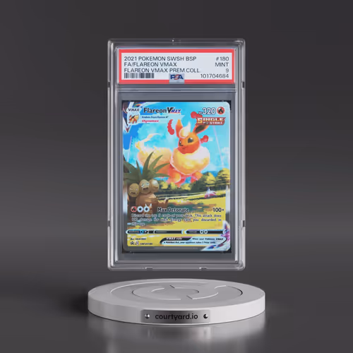 2021 Pokémon Swsh Black Star Promo #180 Flareon Vmax - Full Art Flareon Vmax Premium Collection (PSA