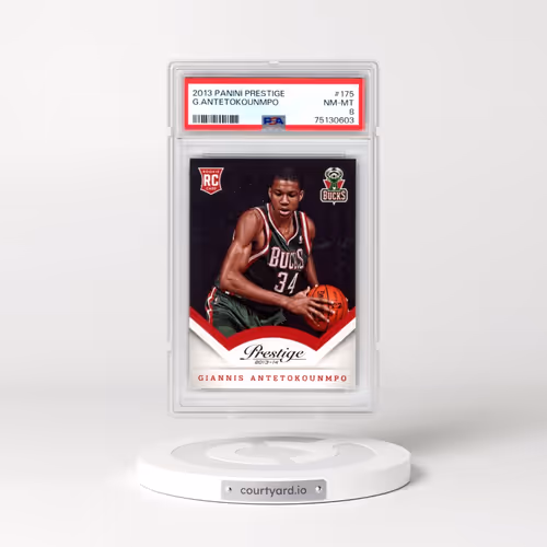 2013 Panini Prestige #175 Giannis Antetokounmpo (PSA 8 NM-MT)