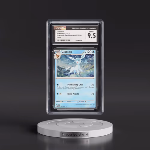 2025 Prismatic Evolutions - PRE EN #025/131 Glaceon - Holo (CGC 9.5 MINT+)
