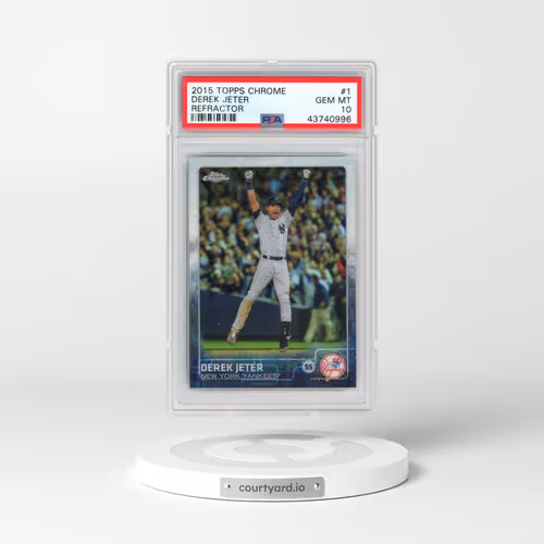 2015 Topps Chrome #1 Derek Jeter - Refractor (PSA 10 GEM MINT)