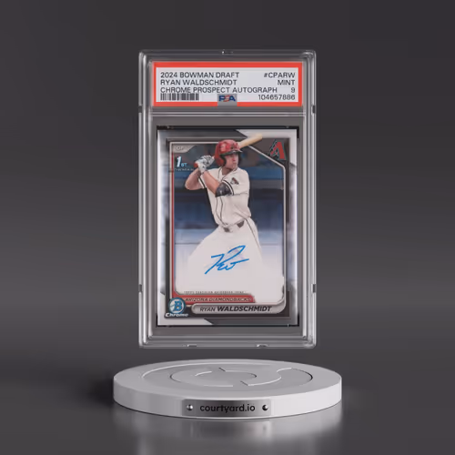 2024 Bowman Draft Chrome Prospect Autographs #CPARW Ryan Waldschmidt (PSA 9 MINT)