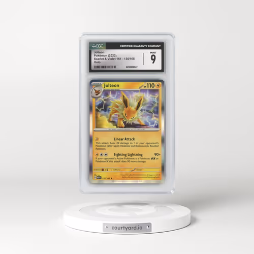 2023 Scarlet & Violet 151 - MEW EN #135/165 Jolteon - Holo (CGC 9 MINT)