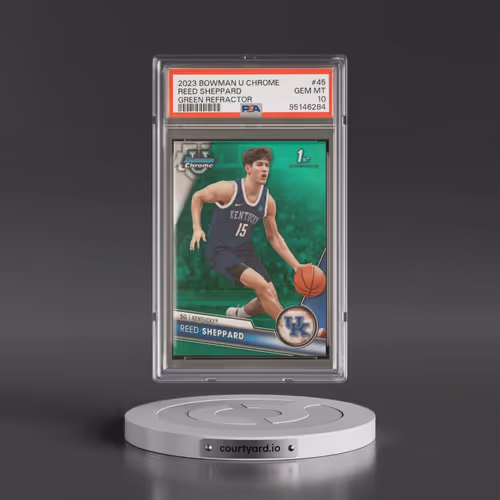 2023 Bowman University Chrome #45 Reed Sheppard - Green Refractor (PSA 10 GEM MINT)