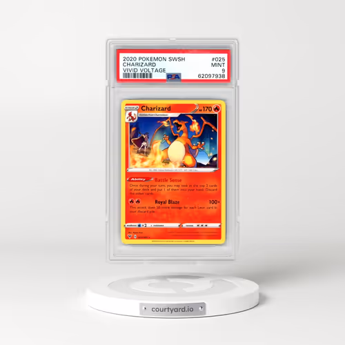 2020 Pokémon Sword & Shield Vivid Voltage #025 Charizard (PSA 9 MINT)