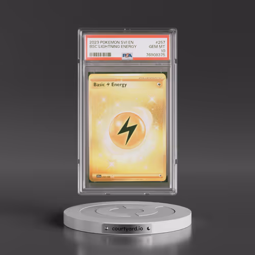 2023 Pokémon Svi EN-Scarlet & Violet #257 Basic Lightning Energy - Hyper Rare (PSA 10 GEM MINT)