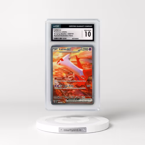 2024 Pokémon Ssp EN-Surging Sparks #239 Latias EX - Holo Special Illustration Rare (CGC 10 GEM MINT)