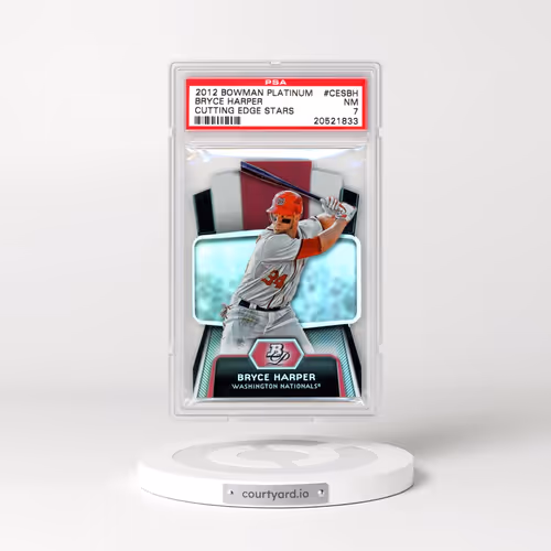 2012 Bowman Platinum Cutting Edge Stars #CESBH Bryce Harper (PSA 7 NM)