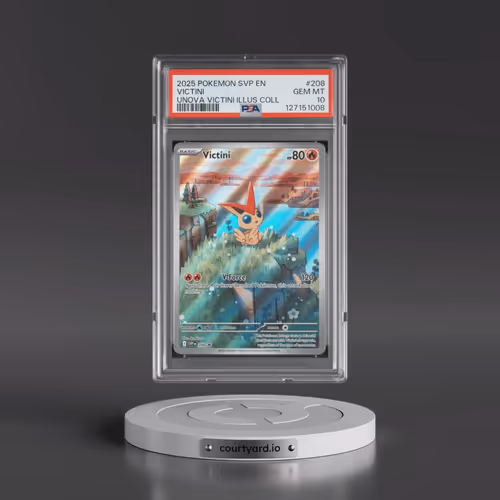 2025 Pokémon Svp EN-SV Black Star Promo #208 Victini - Unova Victini Illustration Collection (PSA 10