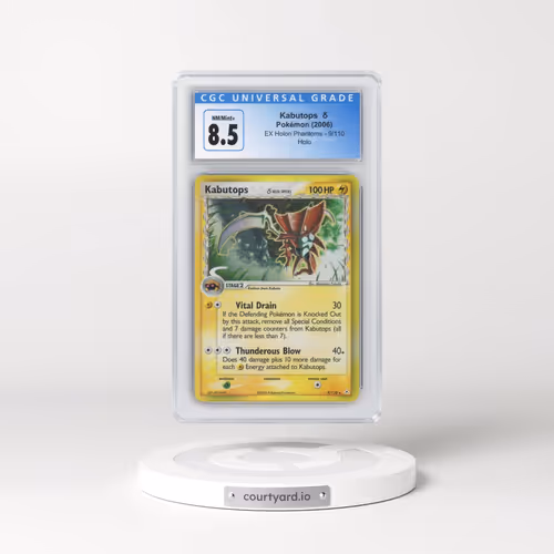 2006 Pokémon EX Holon Phantoms #9 Kabutops - Holo (CGC 8.5 NM-MT+)