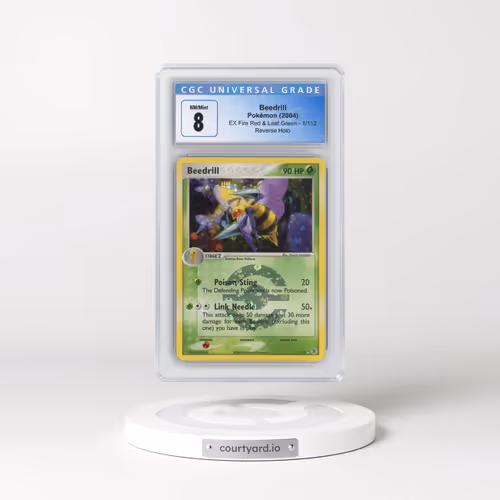 2004 EX Fire Red & Leaf Green #1/112 Beedrill - Reverse Holo (CGC 8 NM-MT)