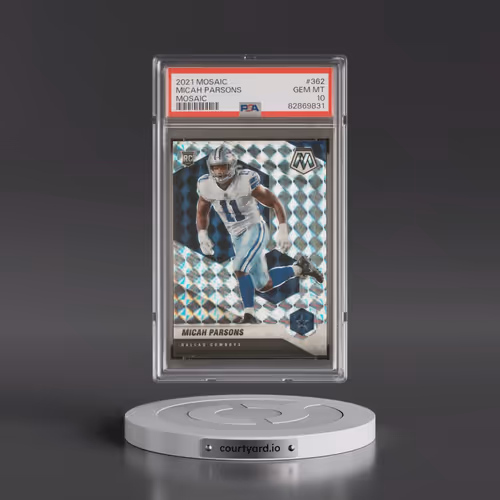 2021 Panini Mosaic #362 Micah Parsons - Mosaic (PSA 10 GEM MINT)