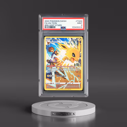 2022 Pokémon Sword & Shield Brilliant Stars #TG04 Jolteon - Full Art (PSA 9 MINT)