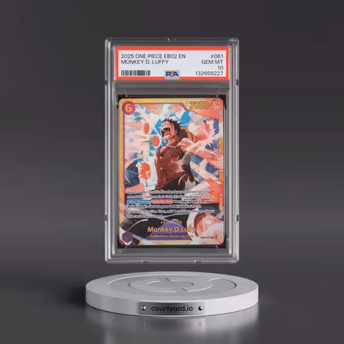 2025 One Piece EB02-Extra Booster -Anime 25th Collection #061 Monkey D. Luffy (PSA 10 GEM MINT)