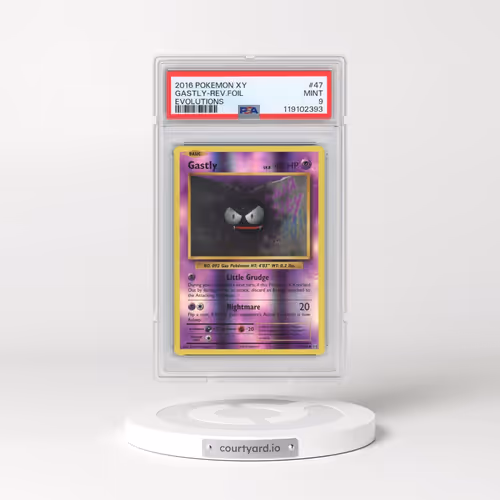 2016 Pokémon XY Evolutions #47 Gastly - Reverse Foil (PSA 9 MINT)