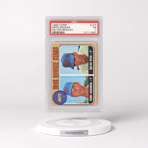 1968 Topps Milton Bradley #177 Mets Rookies (PSA 1 PR)