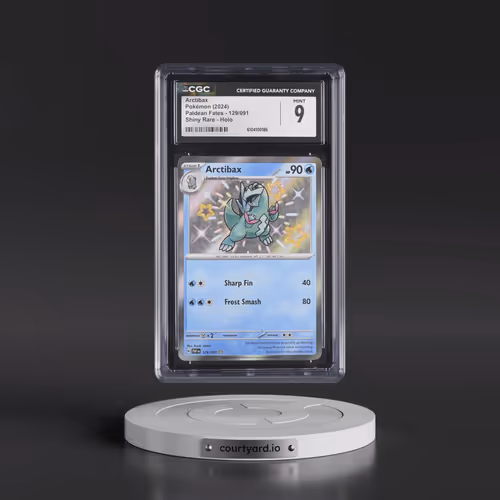 2024 Pokémon Paf EN-Paldean Fates #129 Arctibax - Shiny Rare (CGC 9 MINT)