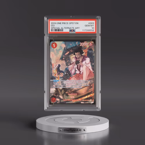 2024 One Piece OP07-500 Years in the Future #003 Izo - Special Alternate Art (PSA 10 GEM MINT)