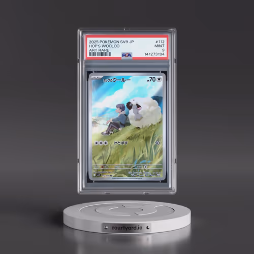 2025 Pokémon SV9-Battle Partners #112 Hop's Wooloo - Art Rare (PSA 9 MINT)