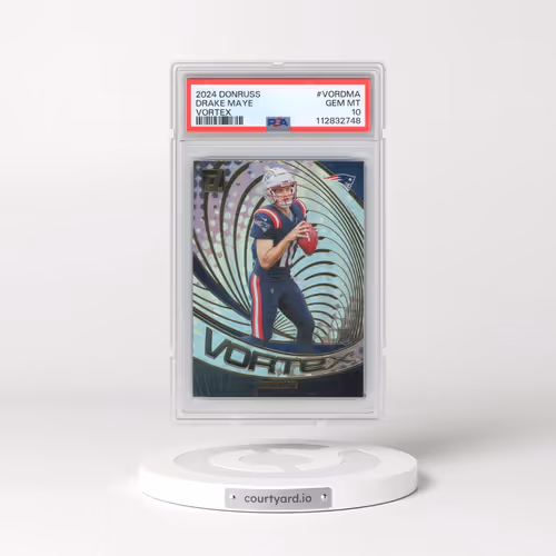 2024 Panini Donruss Vortex #VORDMA Drake Maye (PSA 10 GEM MINT)