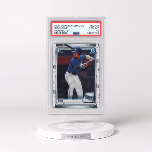 2020 Bowman Chrome Prospects #BCP30 Jhon Diaz (PSA 10 GEM MINT)