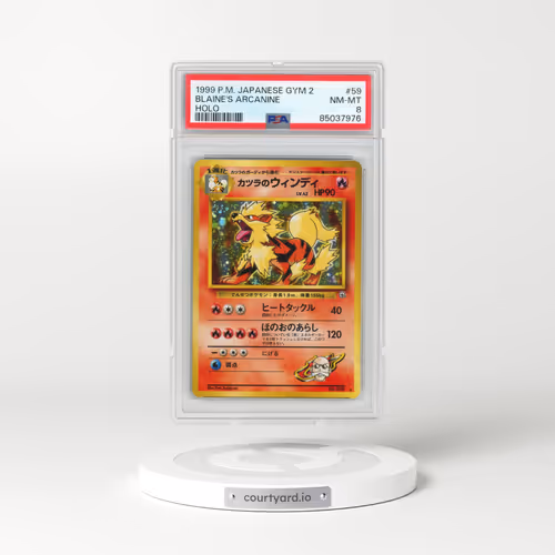 1999 Pokémon Gym 2 #59 Blaine's Arcanine - Holo (PSA 8 NM-MT)